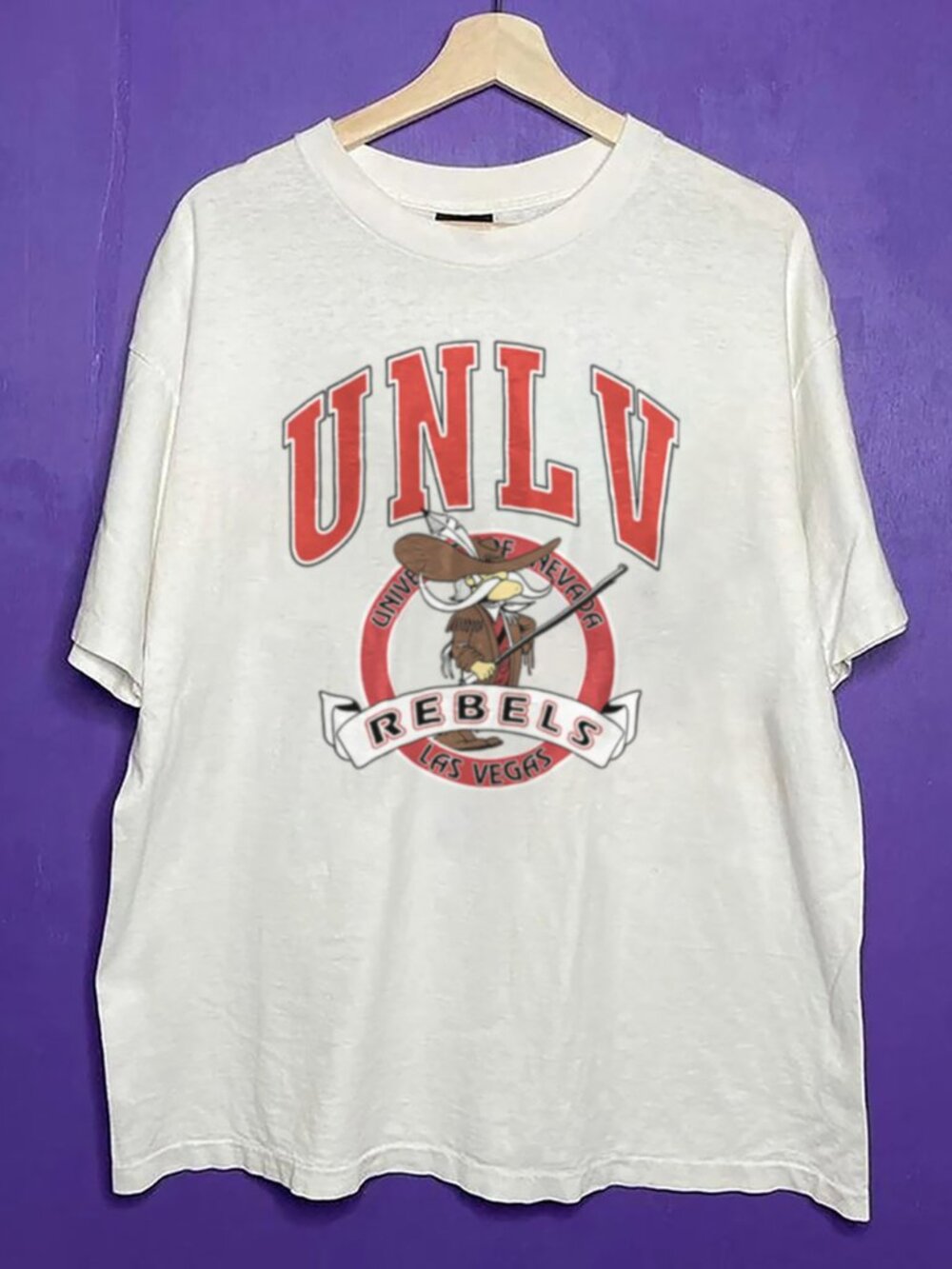 90s Vintage UNLV Rebels Mascot Logo Shirt, University of Nevada Men Women Shirt